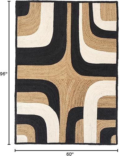 Vista 46 de Collection - Alfombra de pasillo de yute indio de 3 x 10 pies, alfombra de pasillo de cocina, pasillo, corredor de interior, alfombra de bienvenida