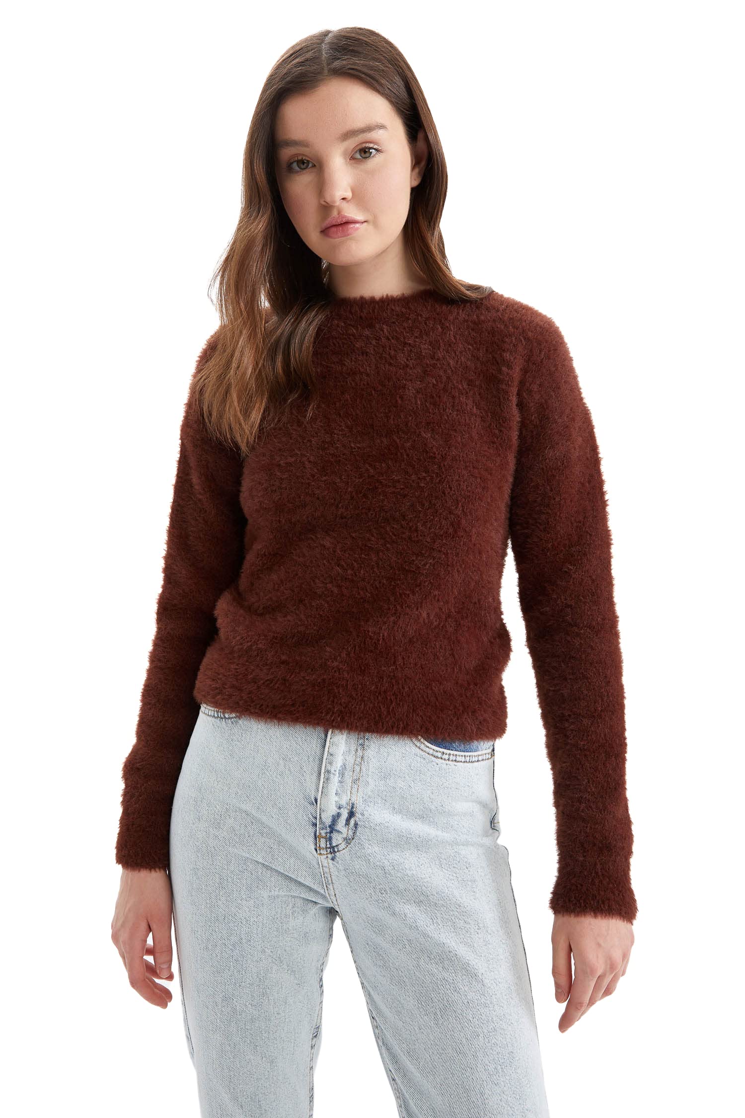 Regular Fit Bisiklet Yaka Kazak
