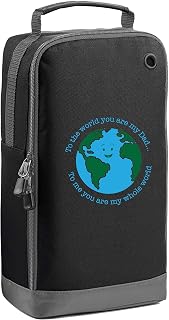 Flox Creative Black Sports Shoe Bag Dad you are my Whole World T-Shirt Vertical Print
