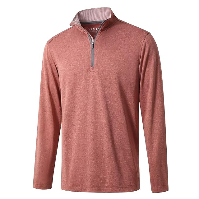 M MAELREG Quarter Zip Golf Pullover Men Dry Fit Long Sleeve Performance Wicking Mock Neck 1 4 Zip