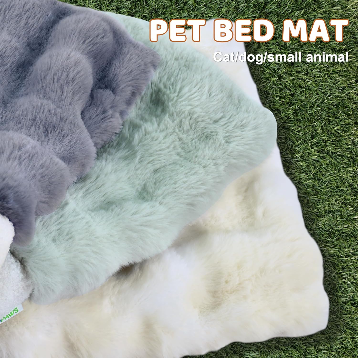 4 in 1 Self Warming Burrow Cat Bed, Pet Hideway Sleeping Cuddle Cave (Style2- Cream)