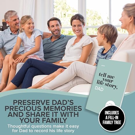 Tell Me Your Life Story, Dad: A Fathers Guided Journal and Memory Keepsake Book (Tell Me Your Life Story Series Books)