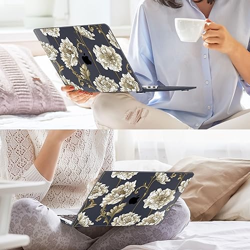 Miniatura 5 de May Chen Compatible con MacBook Air 2022 2021 2020 de 13 pulgadas M1 A2337 A2179 A1932, carcasa rígida de plástico con protector de pantalla y