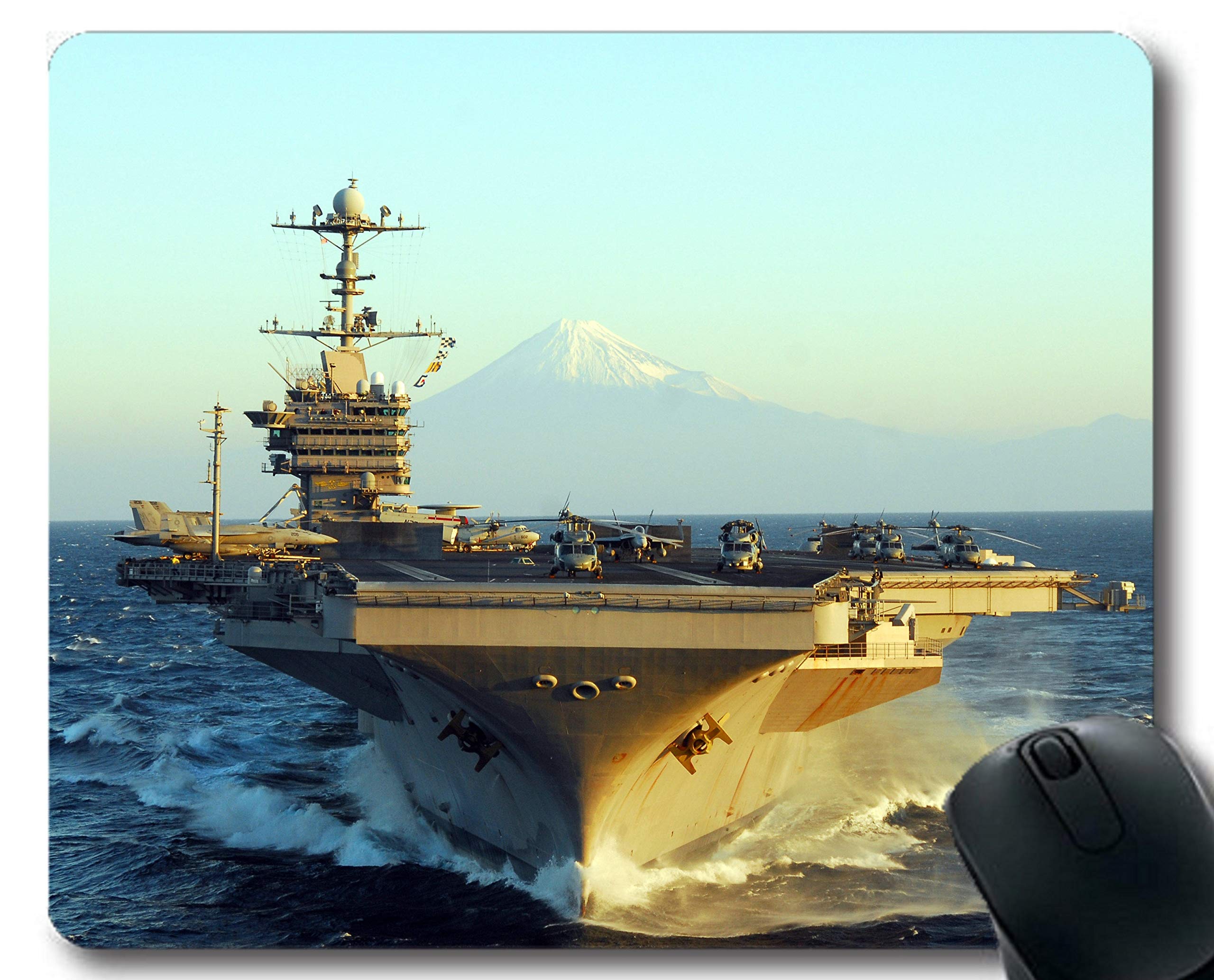 Yanteng Mouse Pads,Aircraft Carrier USS George Washington Warship Gaming Mouse Pads Multi YT73