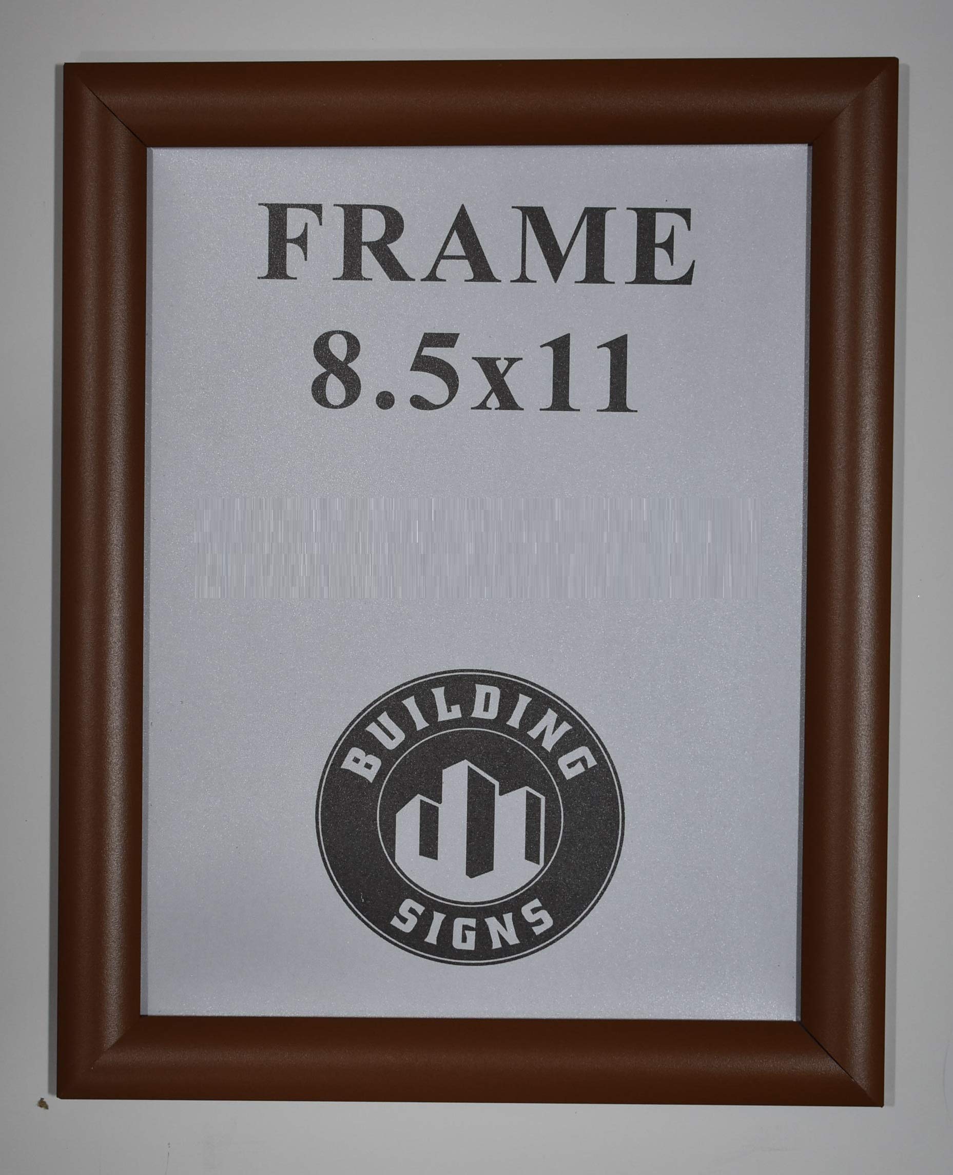 Brown Snap Poster Frame/Picture Frame/Notice Frame 8.5 x 11 Front Load Easy Open Snap Frame (Aluminum !!!)