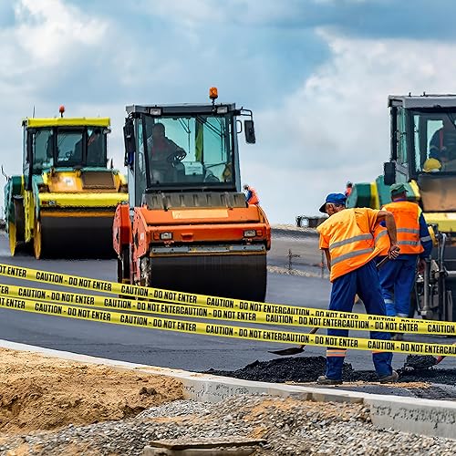 Miniatura 38 de ATERET - Cinta de seguridad de 3 pulgadas x 1000 pies, 2 unidades, con texto «Crime Scene Do Not Cross», de construcción, para zonas peligrosas