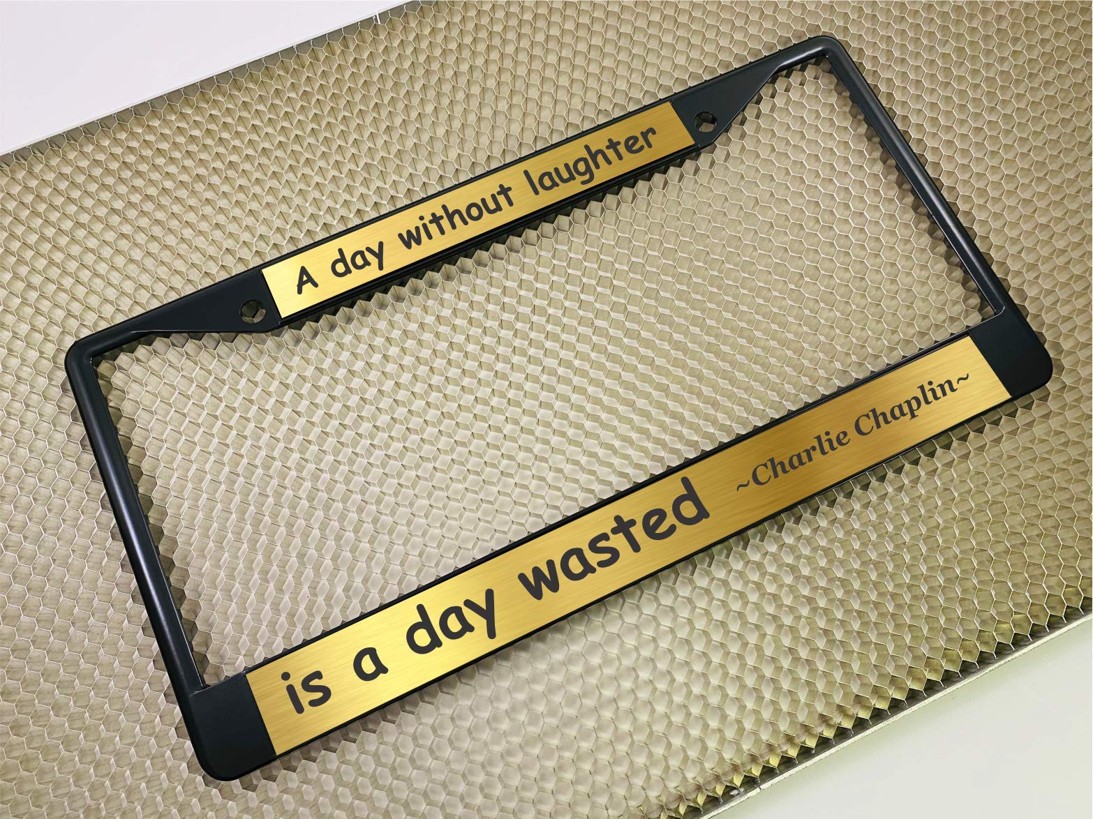 Custom Personalized Metal Laser Engraved Car License Plate Frame with Free caps - Picture 79 of 132