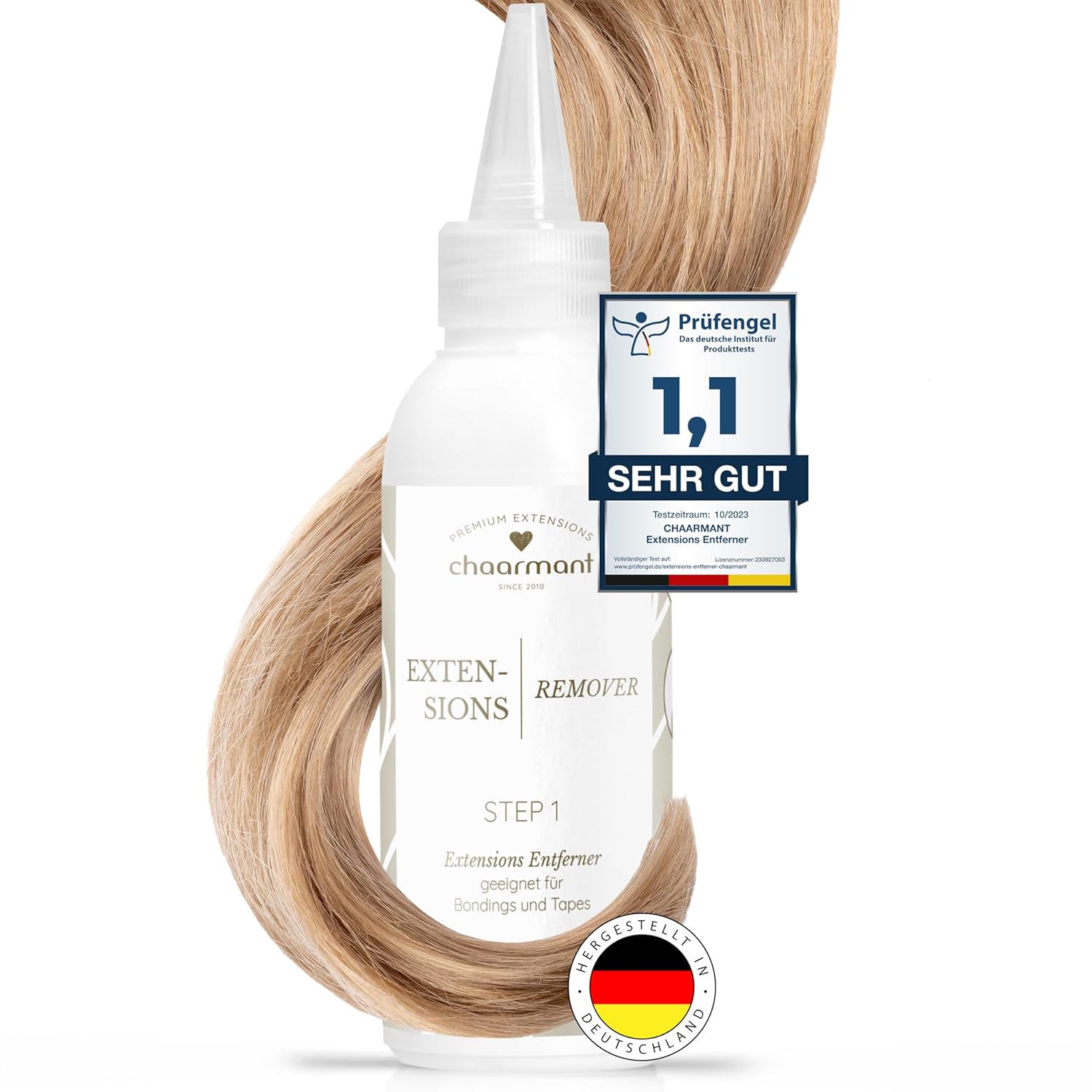 chaarmant Extensions Tape Löser 125ml extra stark [Made in Germany