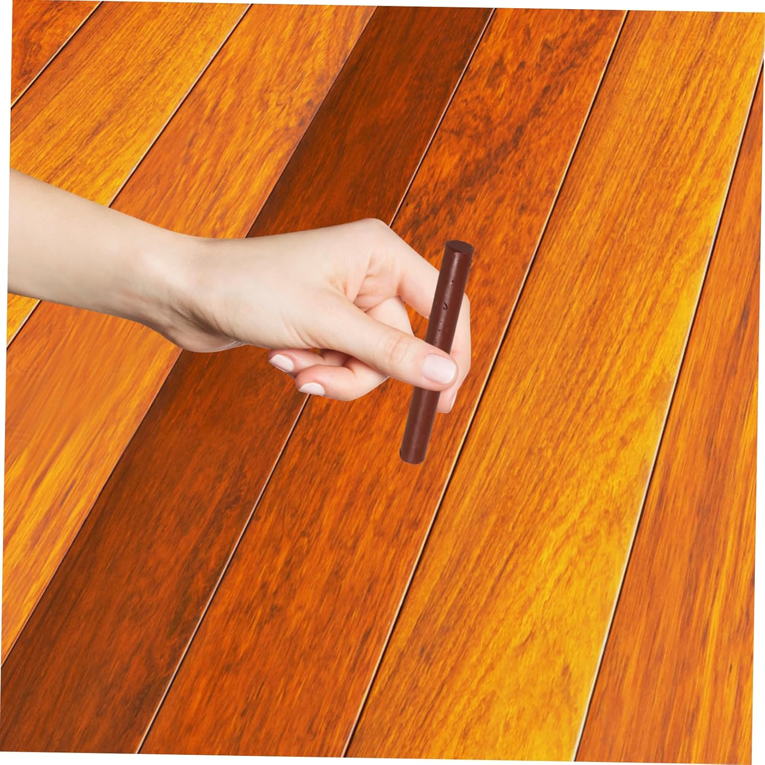 Cabilock 2pcs Wood Paint Pen for Furniture Repair Furniture Repair Crayons Scratch Remover for Hardwood Floor Desks Cabinets Dark