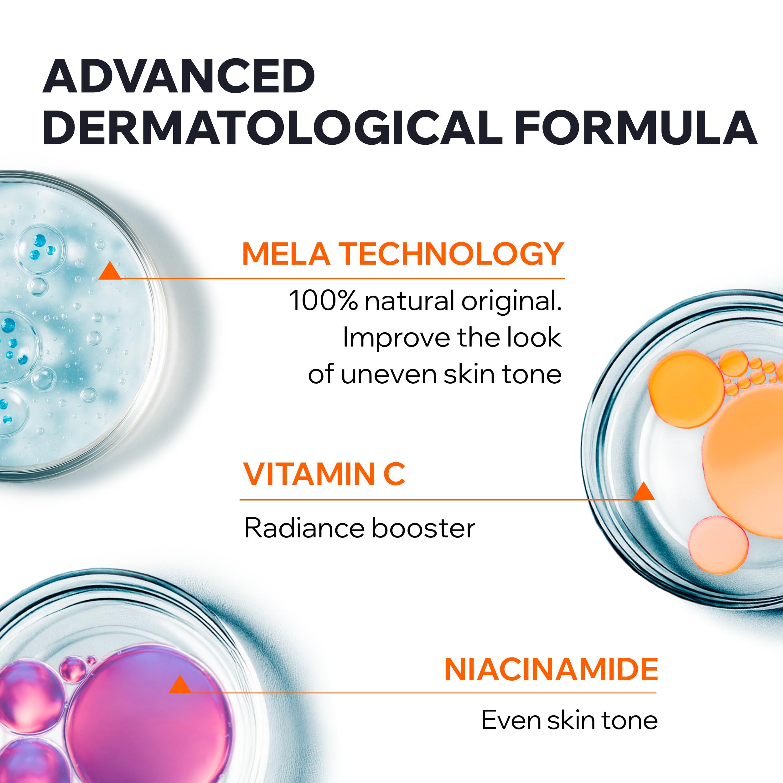 Uriage Depiderm Mousse Detergente Illuminante con Vitamina C Stabilizzata e Niacinamide - Correzione e prevenzione delle macchie scure. La pelle è detersa e luminosa