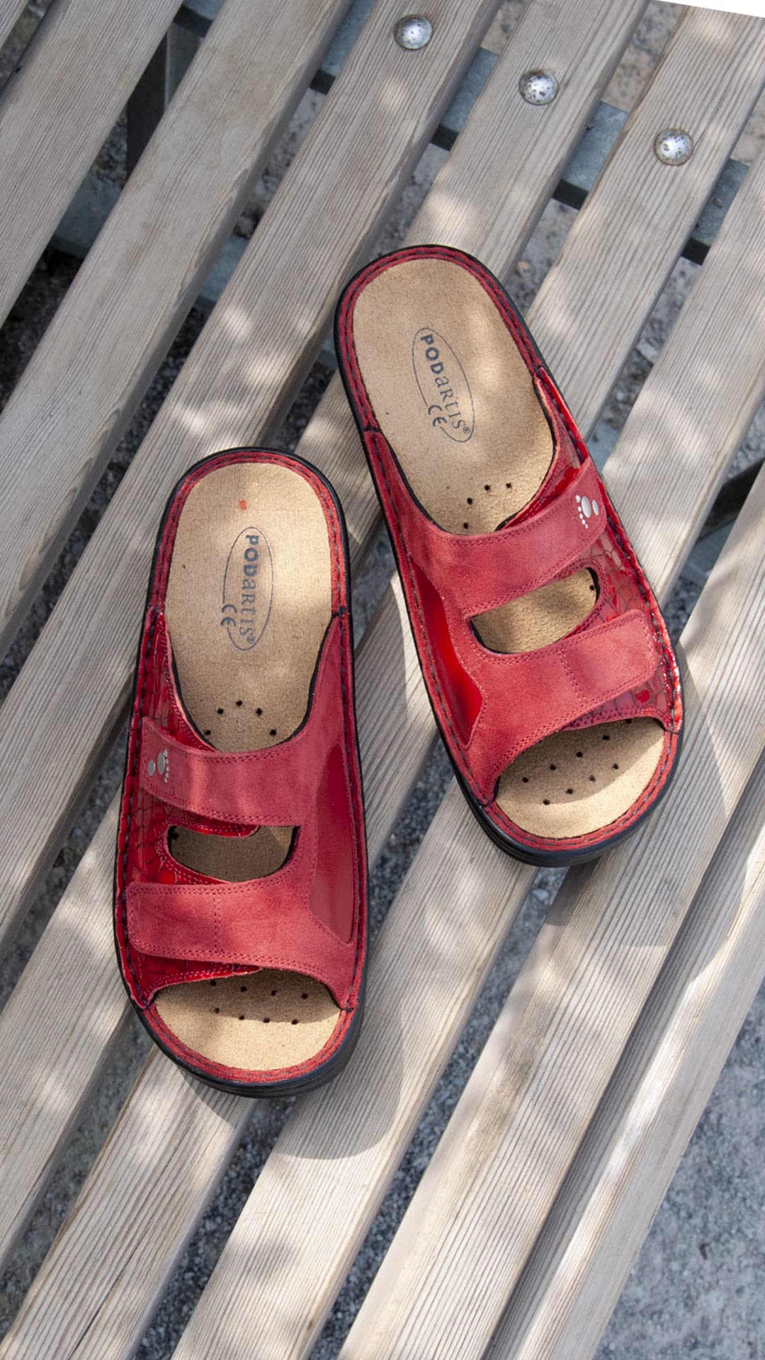 Podartis Ciabatte ALIPES Cocco Rosso SR10199 Size