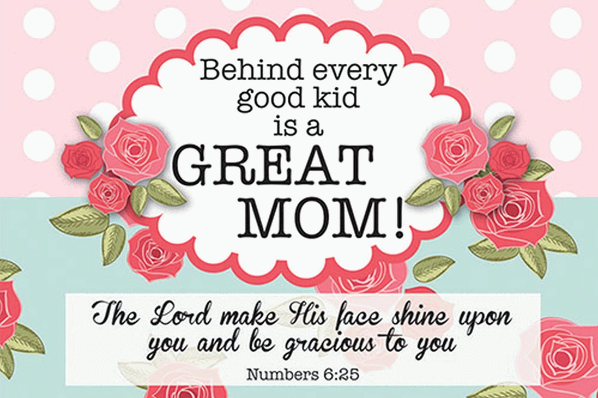 Behind Every Good Kid is a Great Mom is Pocket Cards... Bulk Package of 25 - Make Nice Handout Gifts!