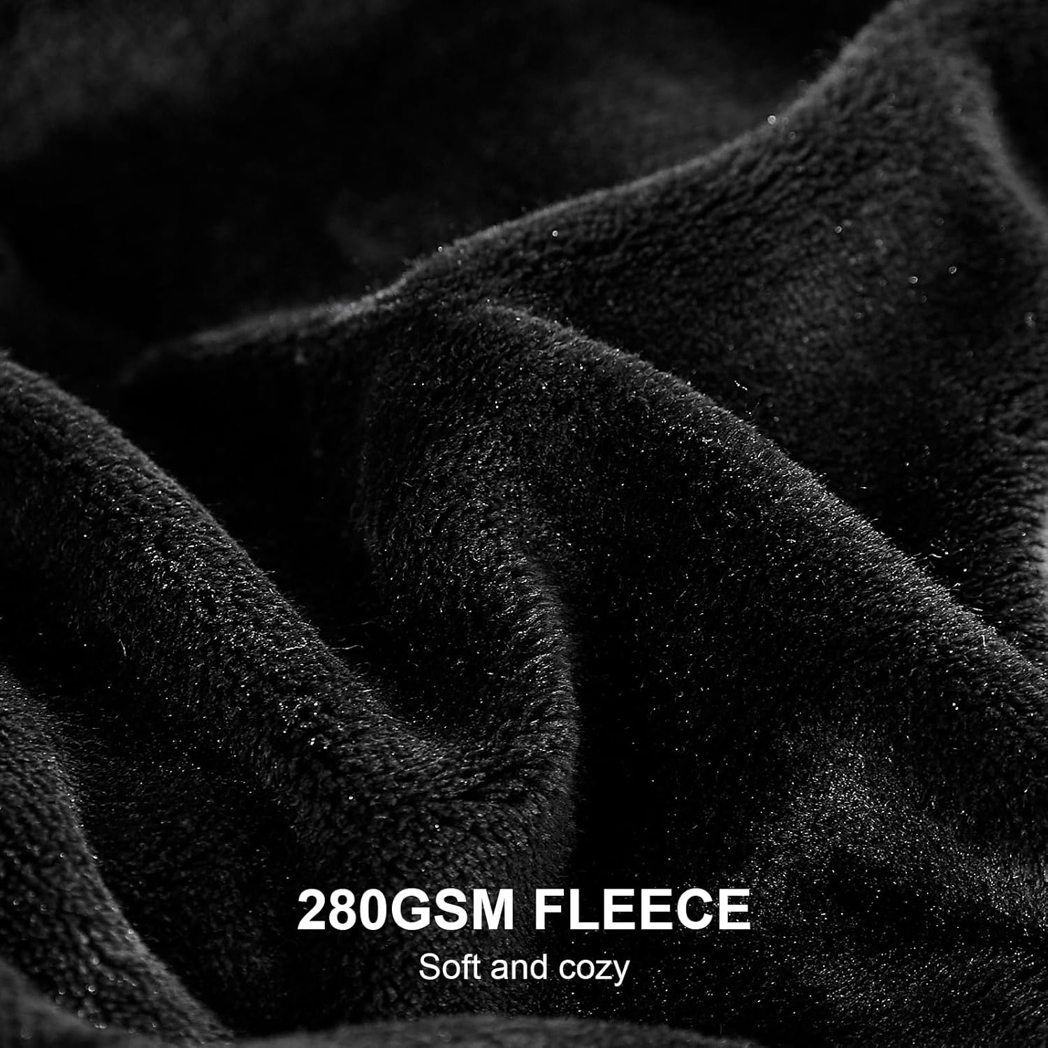 Hansleep Fleece Black King Blanket, Super Soft Flannel Fuzzy Plush Cozy Blanket for All Seasons, Black, King 90x108 Inches - Image 8