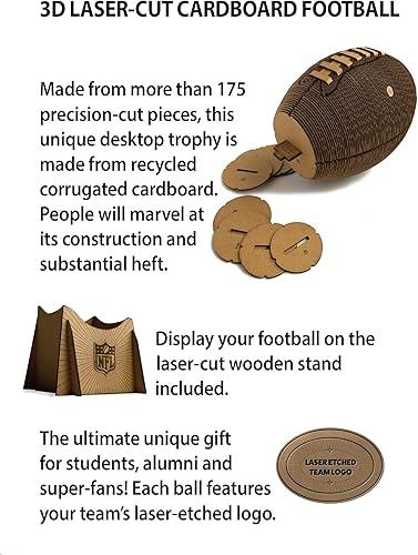 Miniatura 5 de Littlearth NFL - Fútbol 3D de cartón unisex para adultos