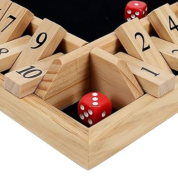 卓上ゲーム Amazon | Glintoper Shut The Box & 4インチ a Row テーブル