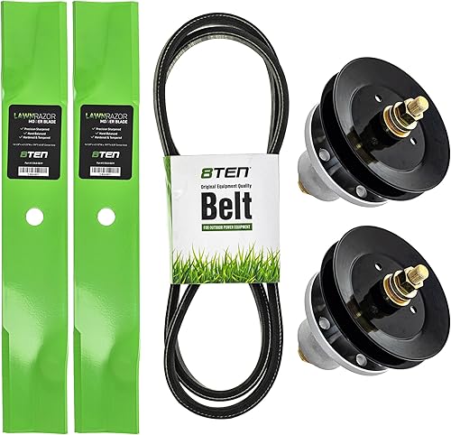 8TEN Kit de cubierta de correa de husillo de hoja para Exmark Metro Five Speed 32-Inch 103-6583 103-8387 103-6581 1-323345 Walk Behind
