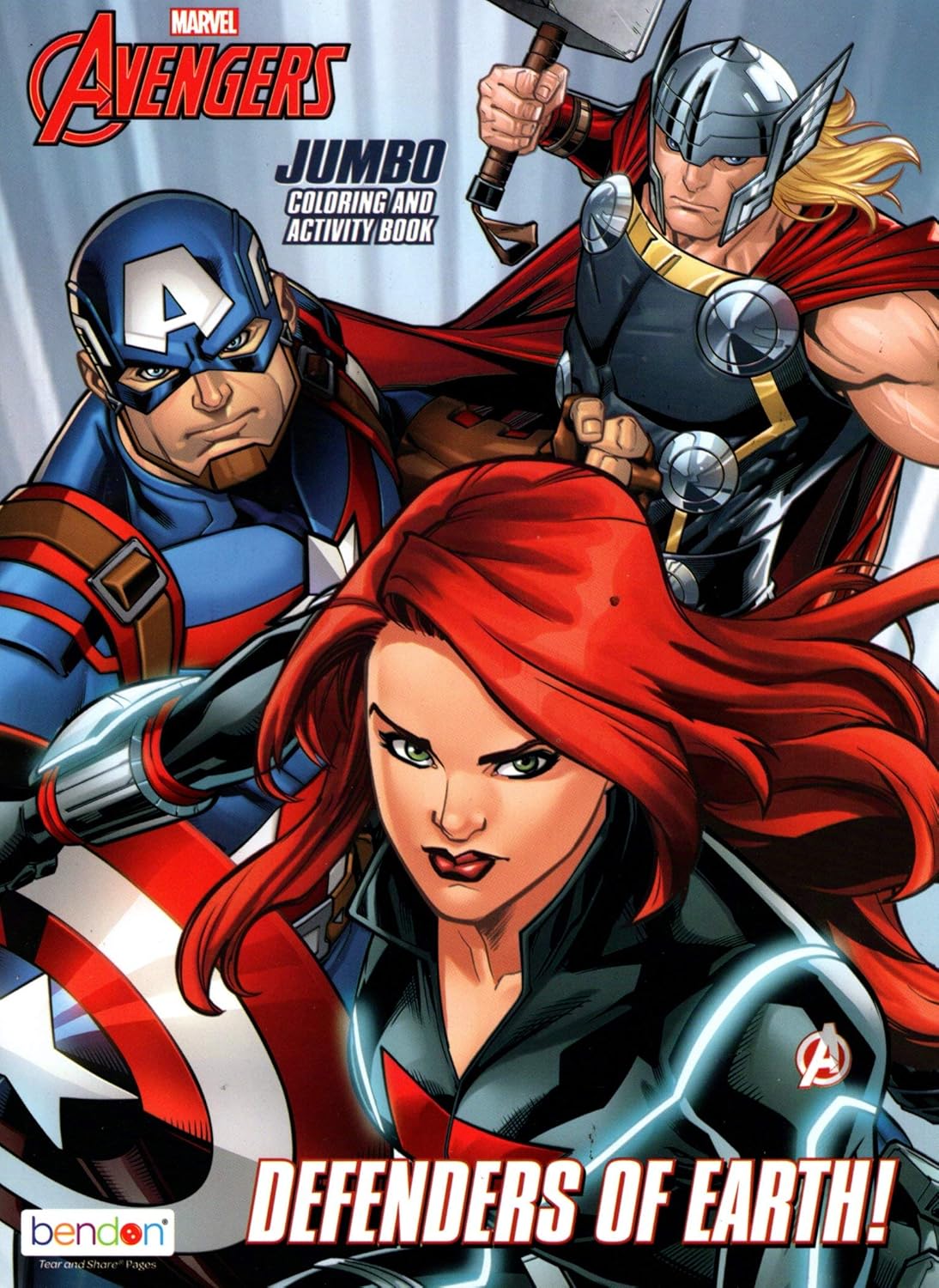 Marvel Avengers - Jumbo Coloring & Activity Book - Defenders of Earth ...