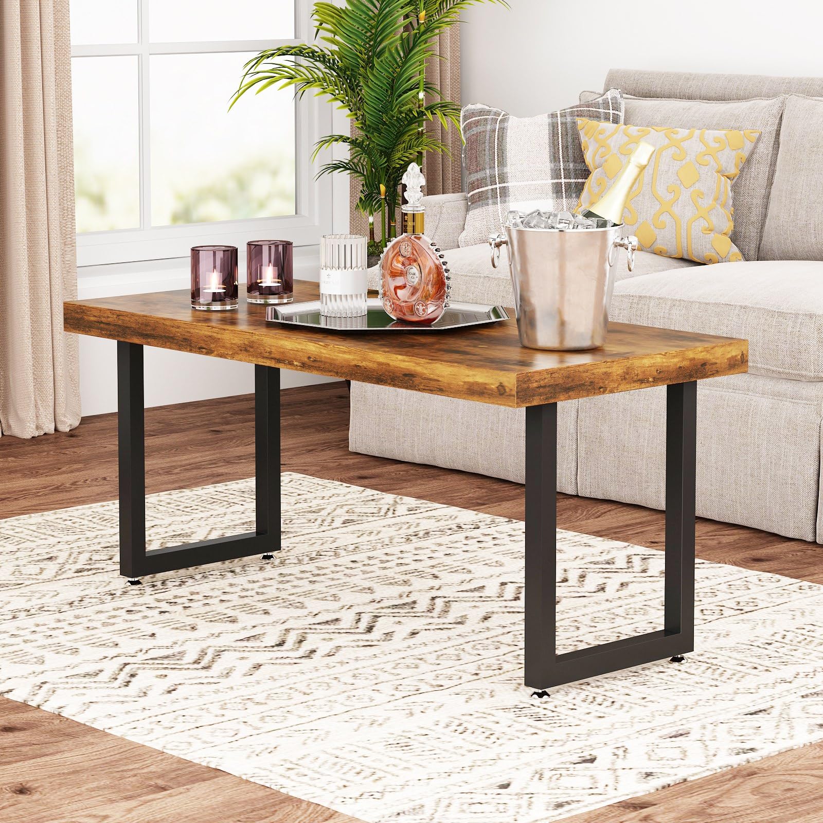 DR.IRON Metal Table Legs 16 Inch, Coffee Table Legs, Heavy Duty 