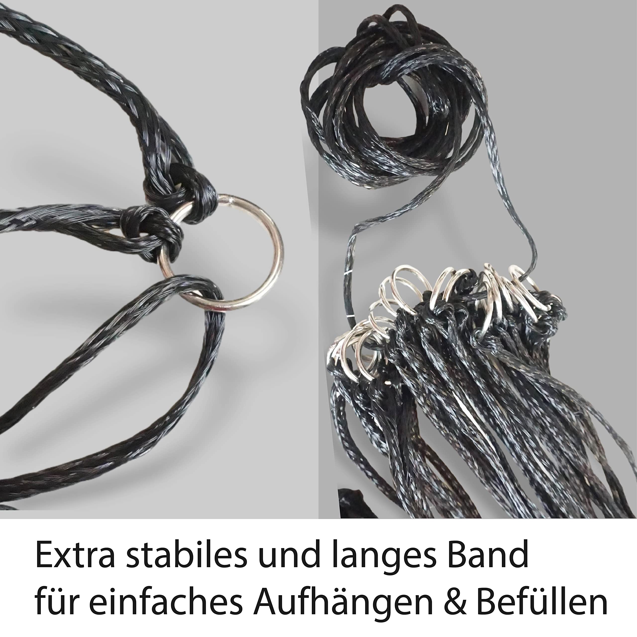 2 Stück Heunetz Für Pferde Groß - Engmaschig 5x5 Cm Für 10-15 Kg Heu