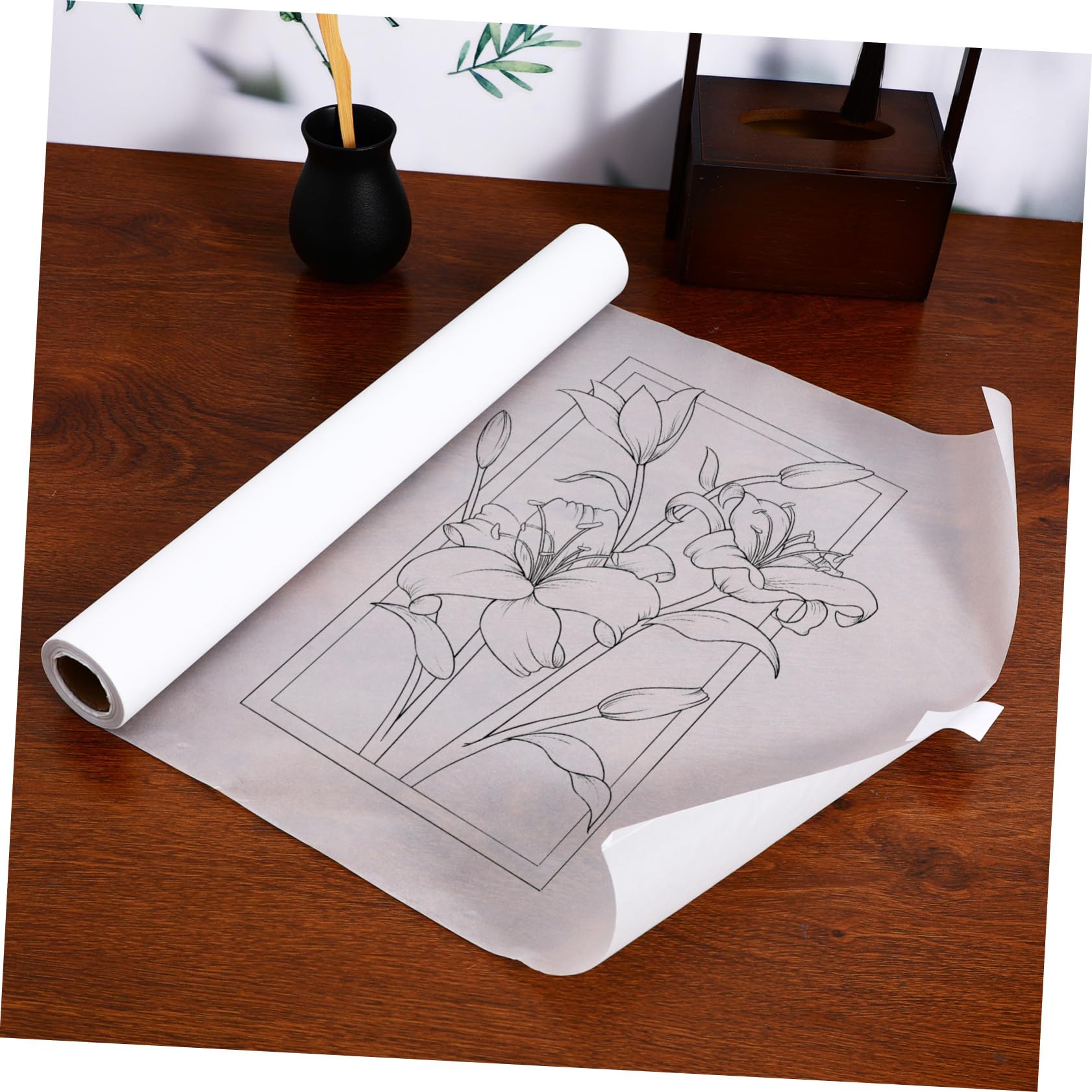 Beatifufu Carta da Lucido Trasparente per Disegno e Calligrafia Alta Trasparenza per Artisti e Studenti