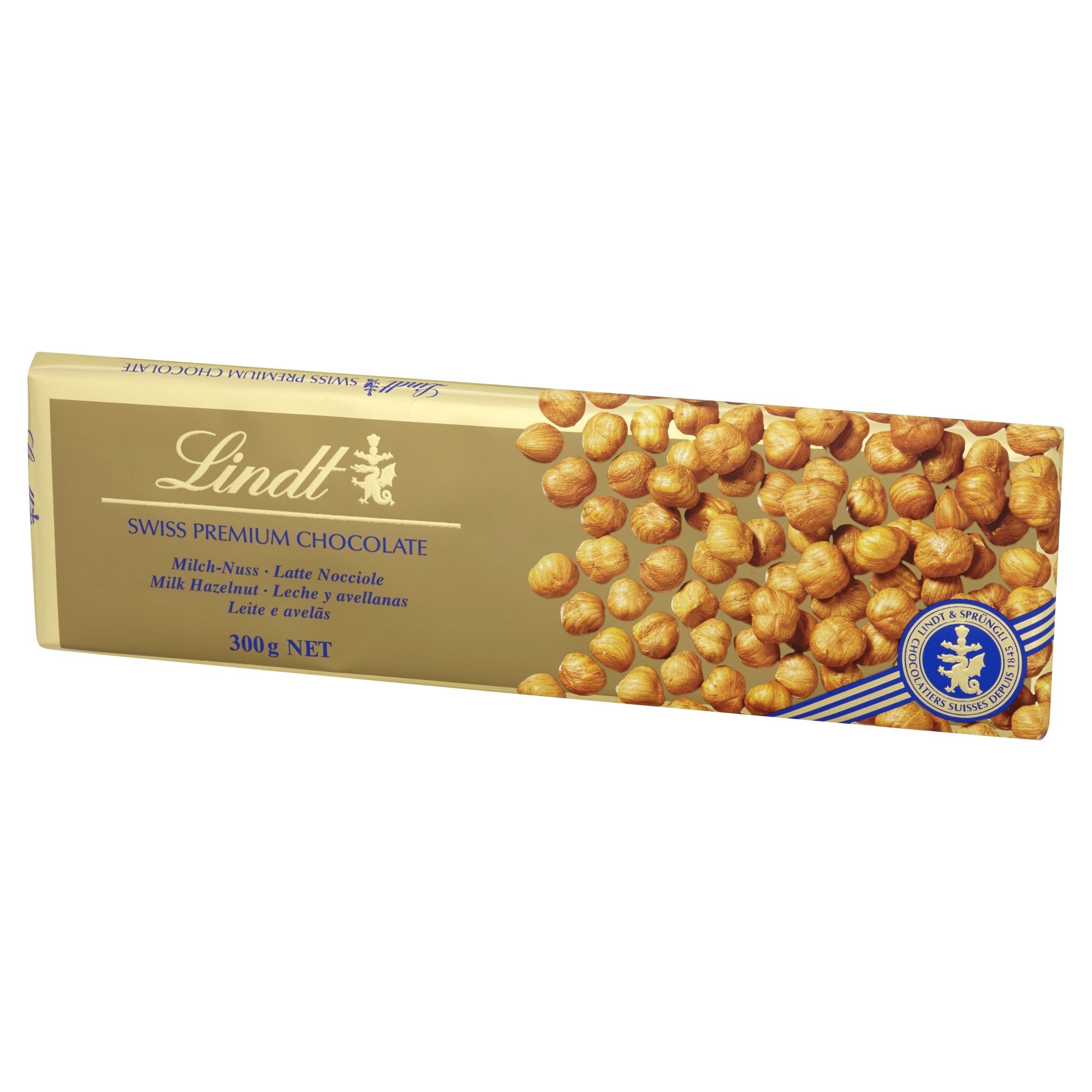 Lindt & Sprüngli Vollmilch Nuss Tafel, 10er Pack (10 x 300 g)