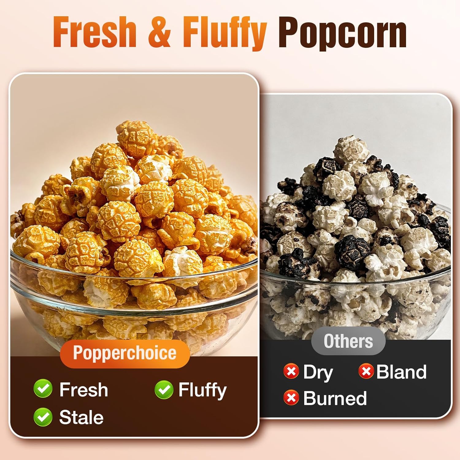 Popcorn Maker Machine - 99% High Popping Rated Air Popper Popcorn Maker, 2 Minutes Fast Making Electric Popcorn Machine with On/Off Switch, Oil-Free ETL Certified Popcorn Popper for Home, Party, Movie