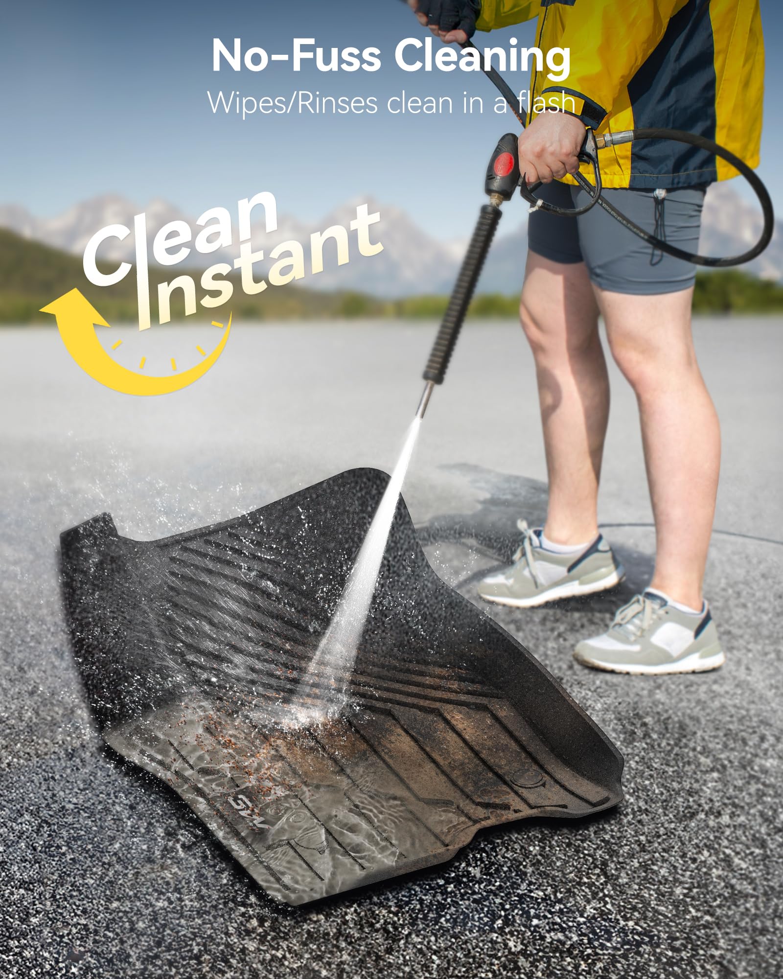 3W Floor Mats Cargo Liner Fit for 2021 2022 2023 2024 2025 2026 Chevy Tahoe GMC Yukon Cadillac — view 3