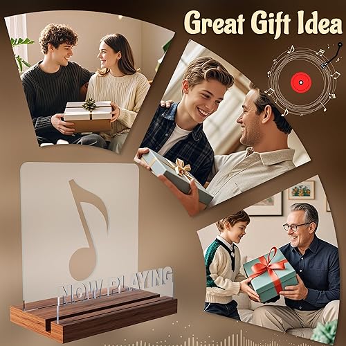 Miniatura 24 de YuanDian Soporte personalizado para discos de vinilo, soporte para discos de vinilo, soporte de acrílico de madera para almacenamiento de discos