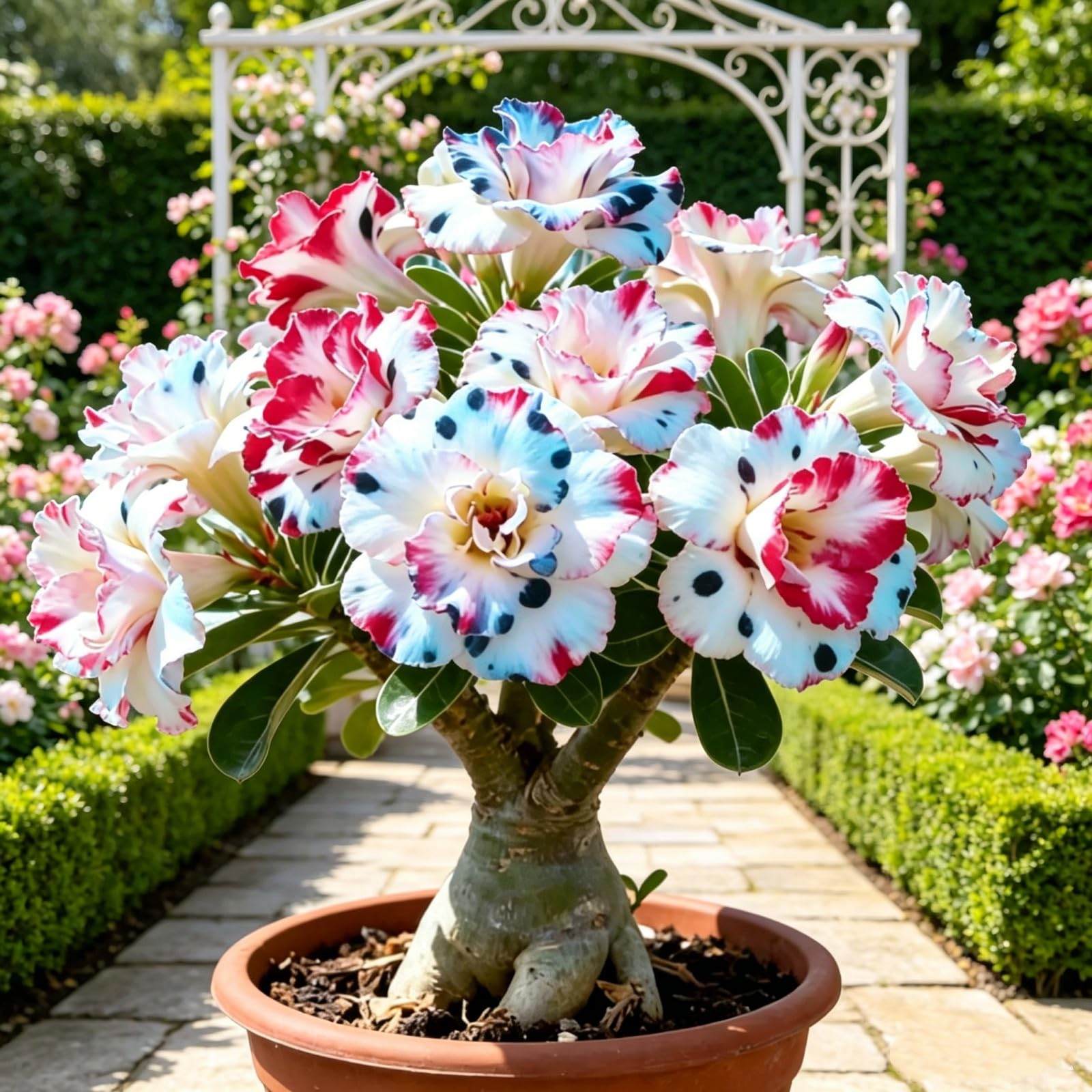 Desert Rose Bulbs — Easy to Care for — an Ideal Garden Accent —Suitable for displays-2 Bulbs-D
