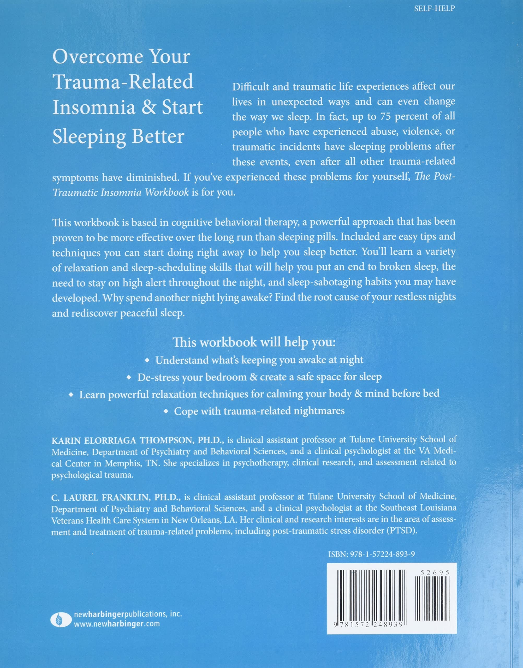 Post-traumatic Insomnia Workbook