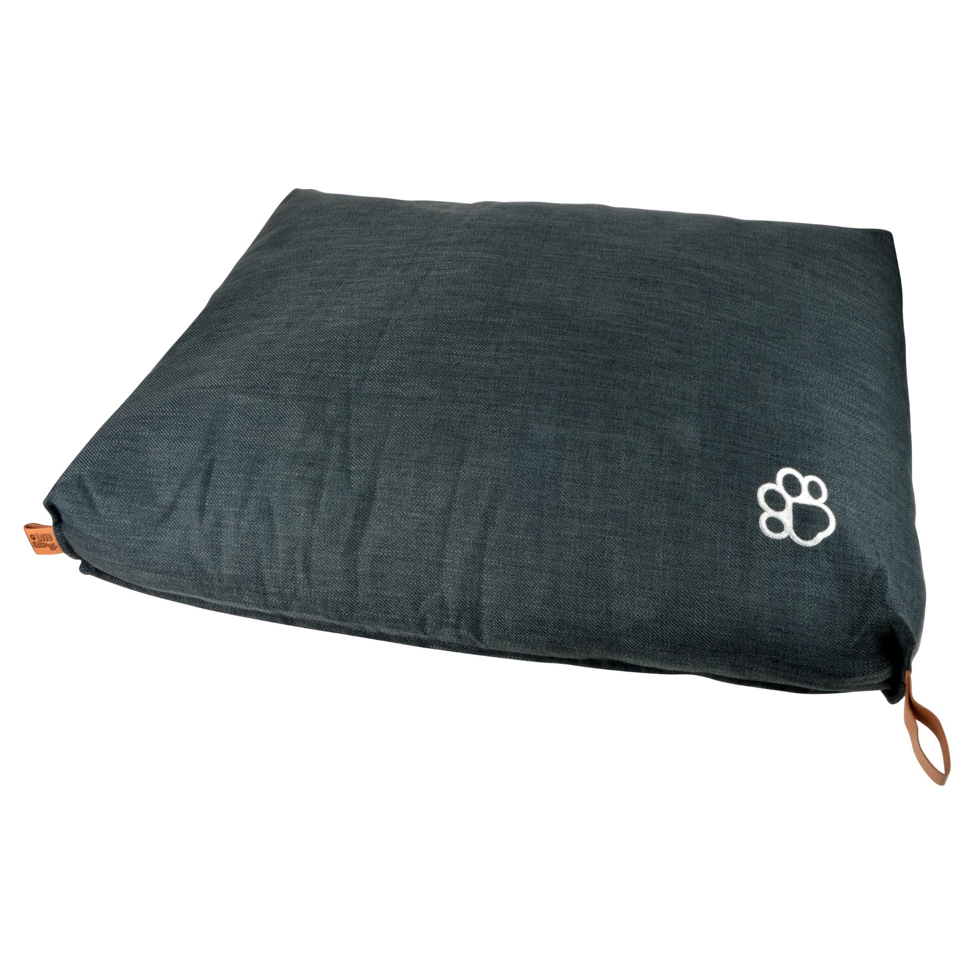 Love Story Cuscino rettangolare in poliestere, 100 x 80 x 12 cm, colore: antracite