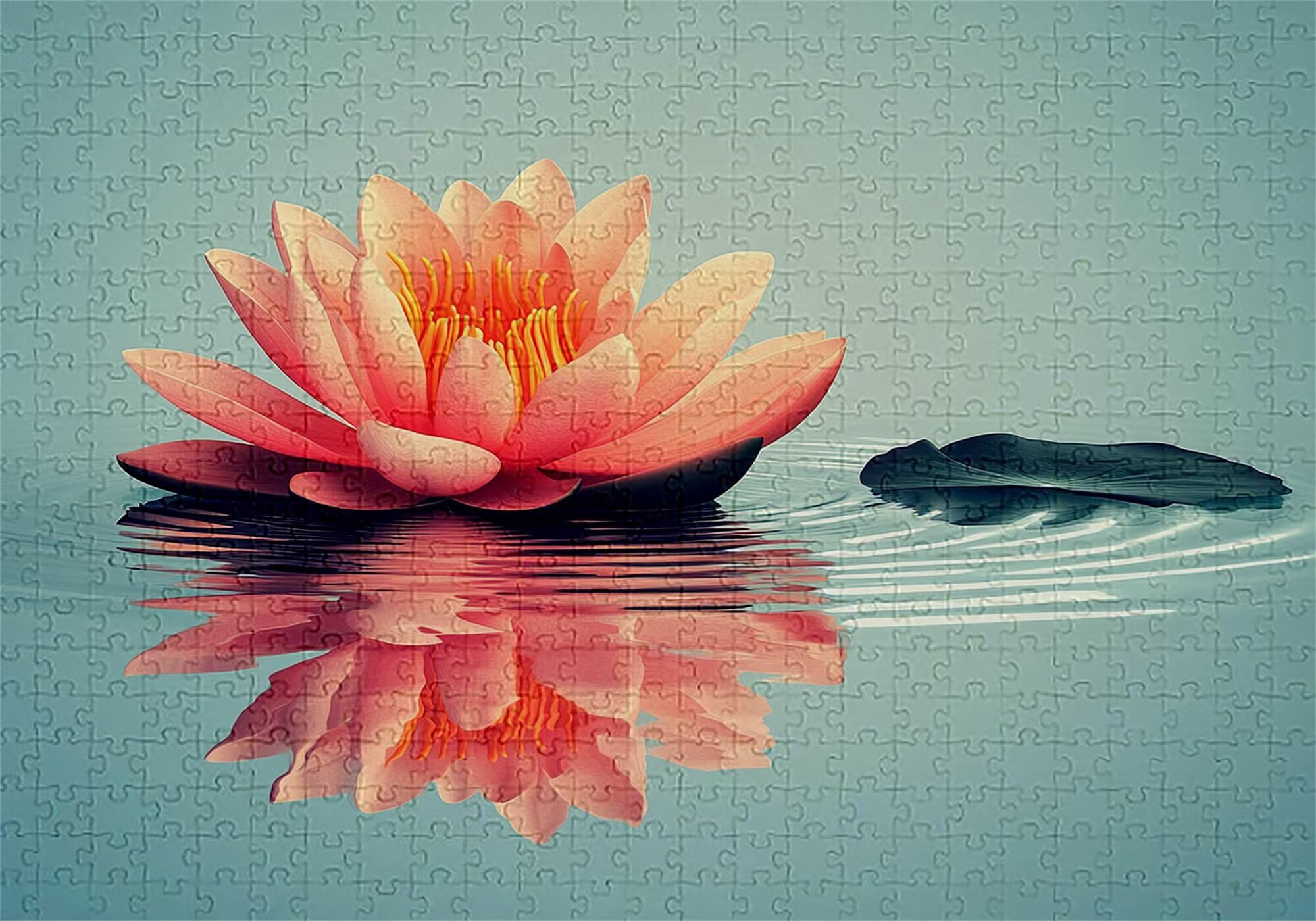 Puzzle 3000 elementów lotosu puzzle dla dorosłych kwiaty 122 x 81 cm Unikalne rzemiosło klasyczne 3D drewniane układanki do rodzinnych gier aktywnych, układanka do samodzielnego wykonania nawet do