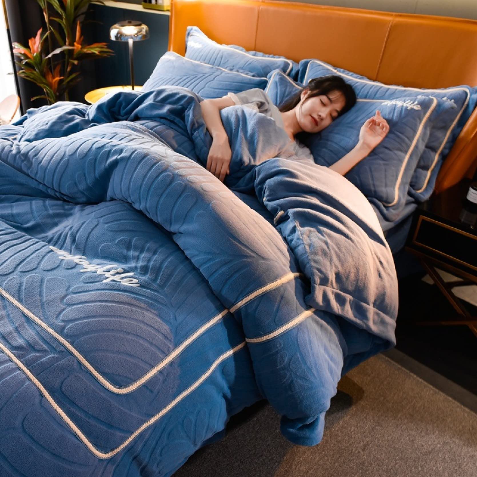 Amazon｜寝具カバー あったか 1.8mB フランネル 毛布にもなる 掛け