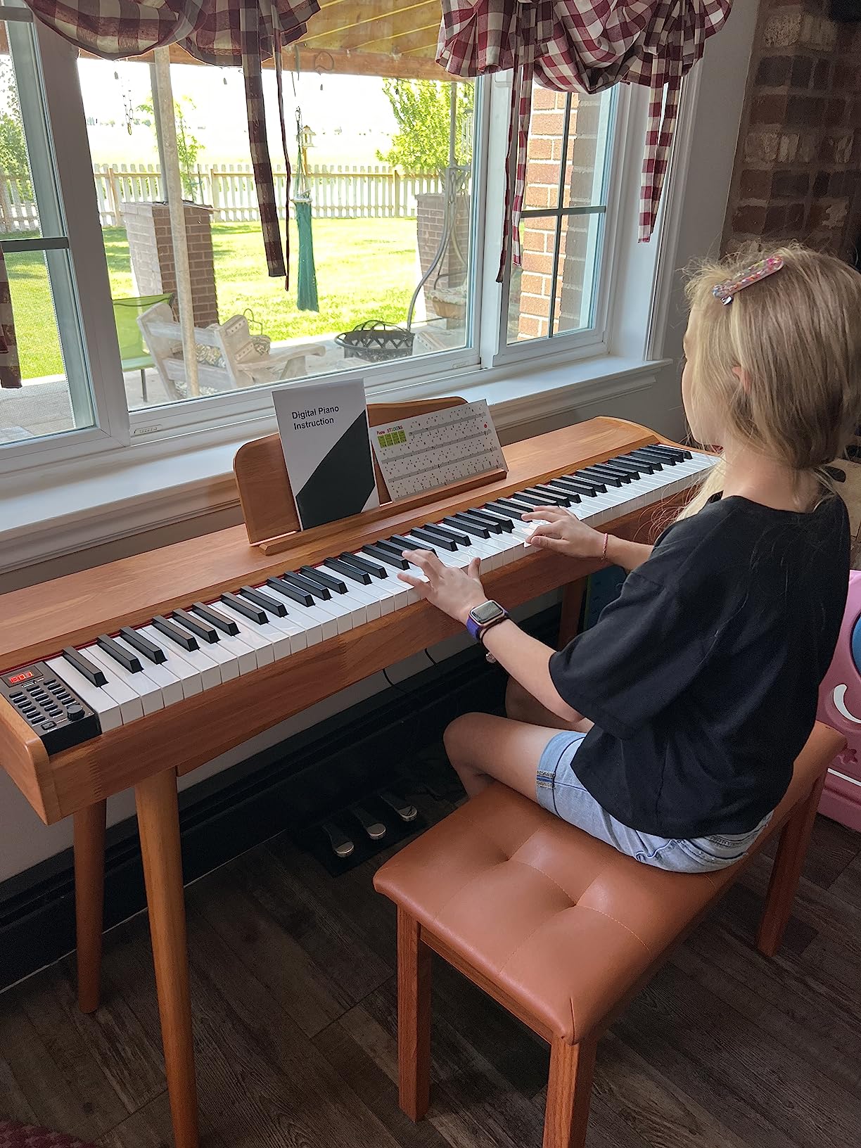 14/mo Finance HEXANT 88 Key Digital Keyboard Piano, Wooden Electric