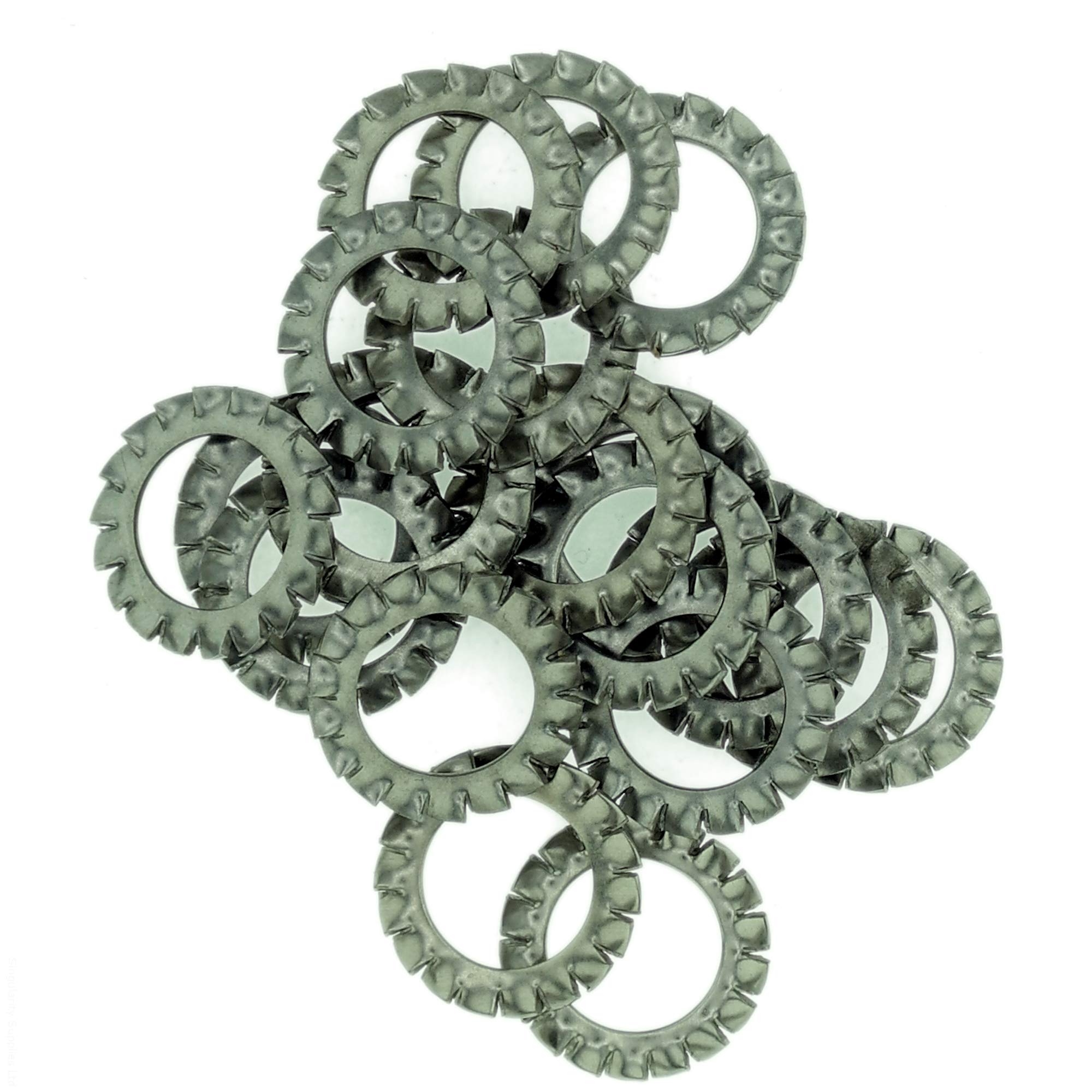 Singularity Supplies M4 (4Mm) Shakeproof Washer (External Serrated) - Stainless Steel (A2) (Pack Of 20)