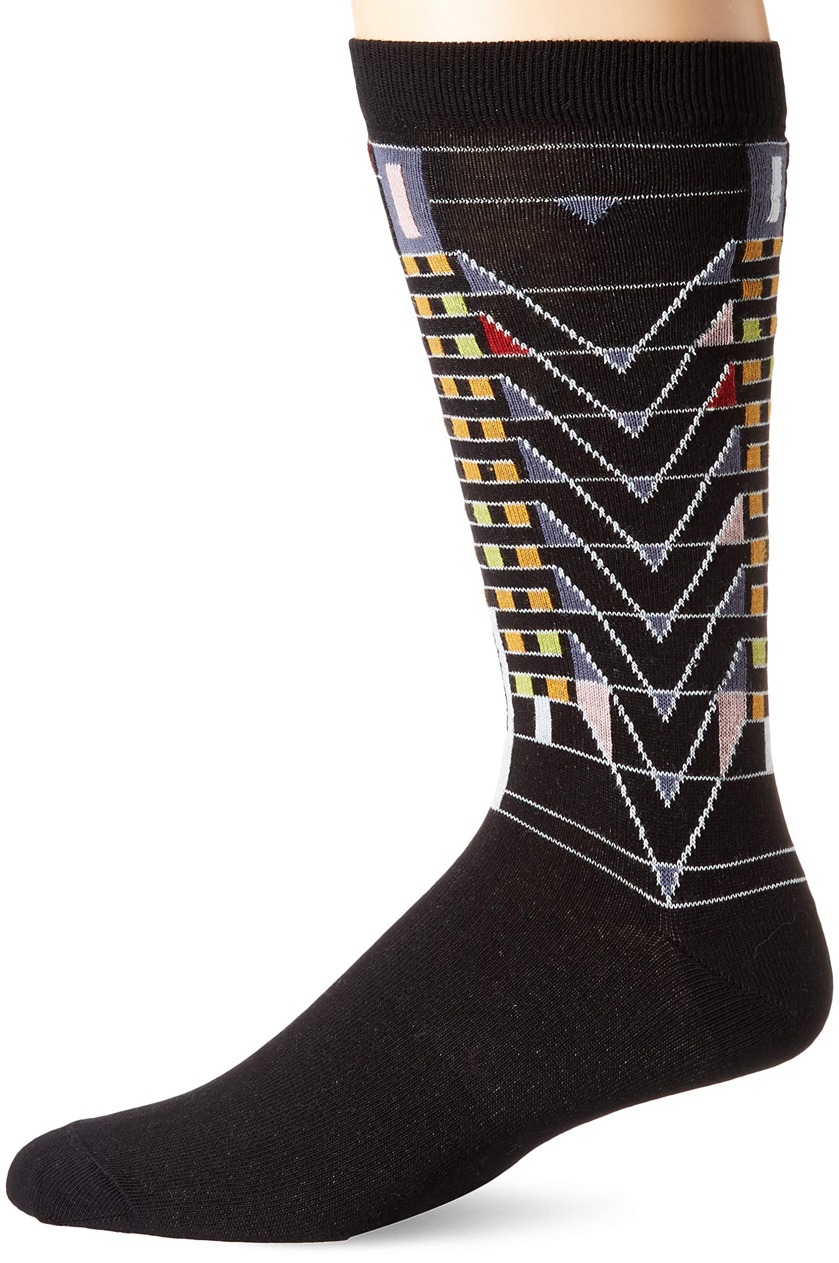 Ozone Mens Flw Tree Of Life Sock-Black, OSFM