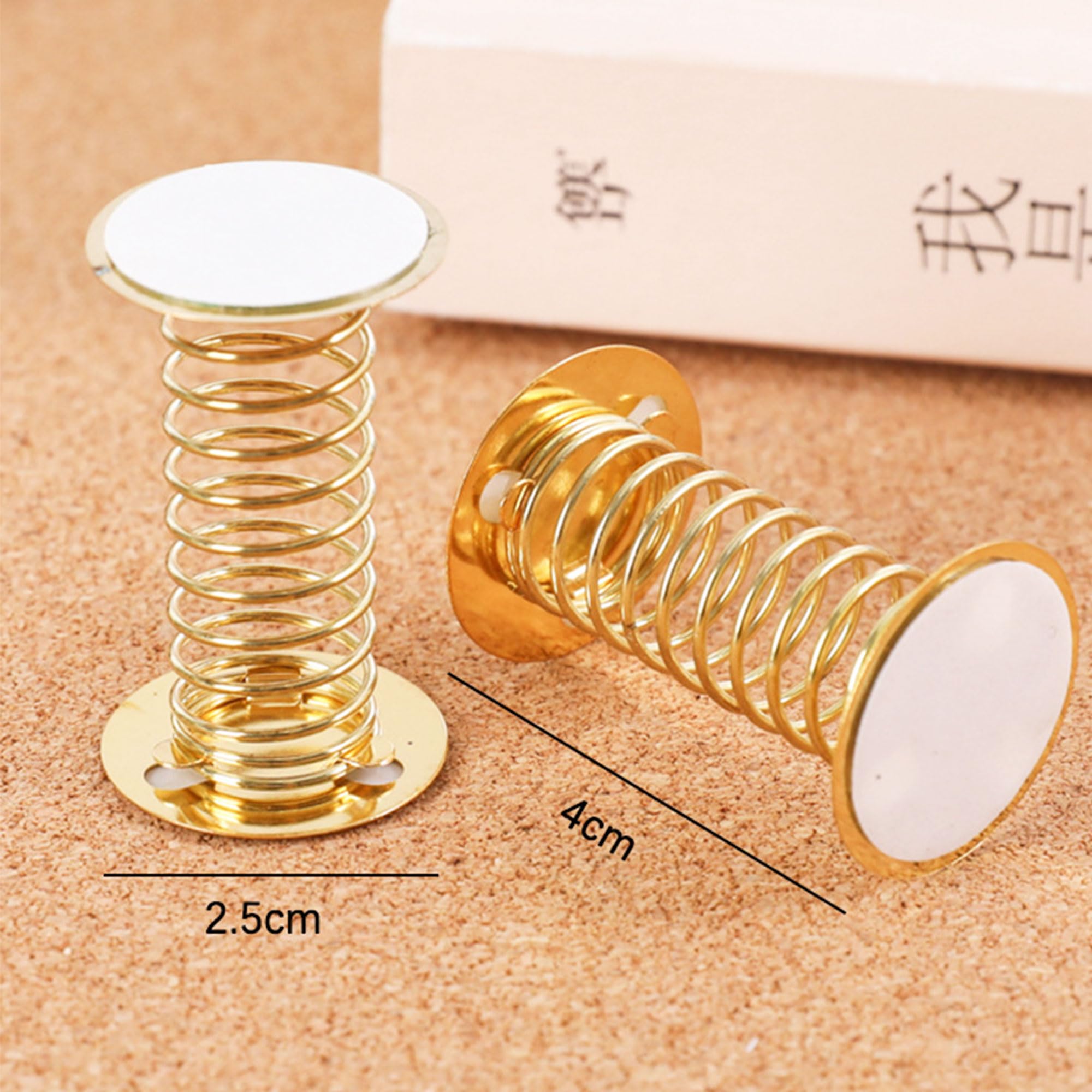 Hayaww 10pcs Head Shaking Spring Stand Spring Base Wobble Head Car Spring Base Shaking Doll Feather Base Doll Accessories Base Car Shake Head Doll Base Dashboard DIY Home Decoration (B) - Image 2