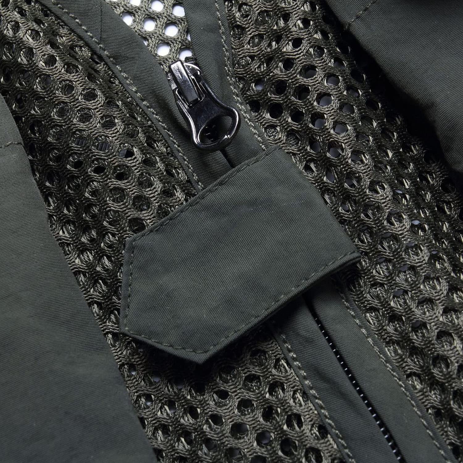 Chaleco Multibolsillo para Hombre Chaleco De Malla De Secado Rápido Chaqueta Transpirable para Exteriores Chaleco De Pesca Informal Multifuncional