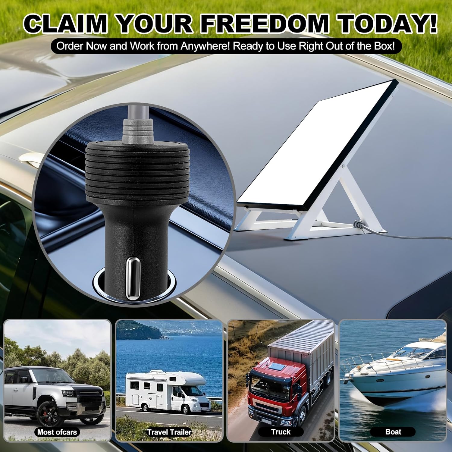 Starlink Mini 12V Adapter, 9-28V to 30V 3.5A DC Step Up Starlink Mini DC Power Supply with Cigarette Lighter Plug for Starlink Mini Dish Router, Truck RV Marine Off-Grid Use - Stable Output