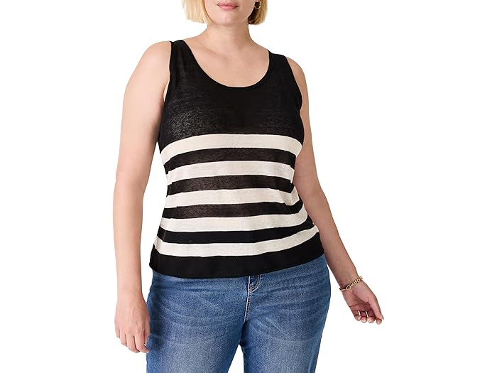 Plus Size Featherweight Striped Tank - Image 1