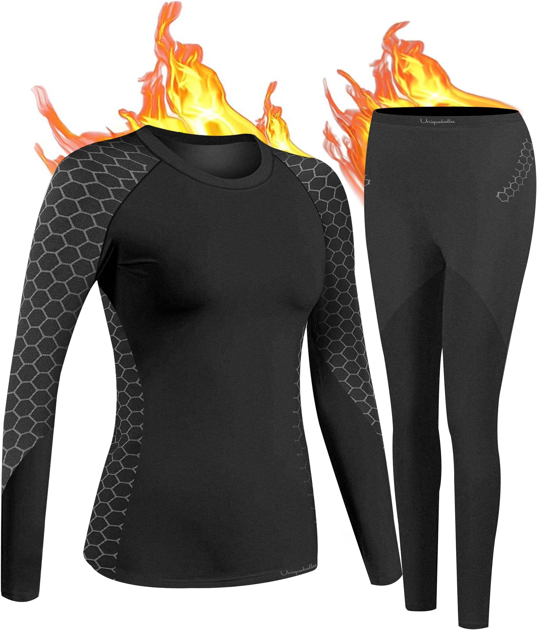 Upgrade Version Men's Thermal Underwear Breathable Quick-Drying Functional Underwear Men Flexible Ski Underwear Set - Warm Thermal Underwear Winter