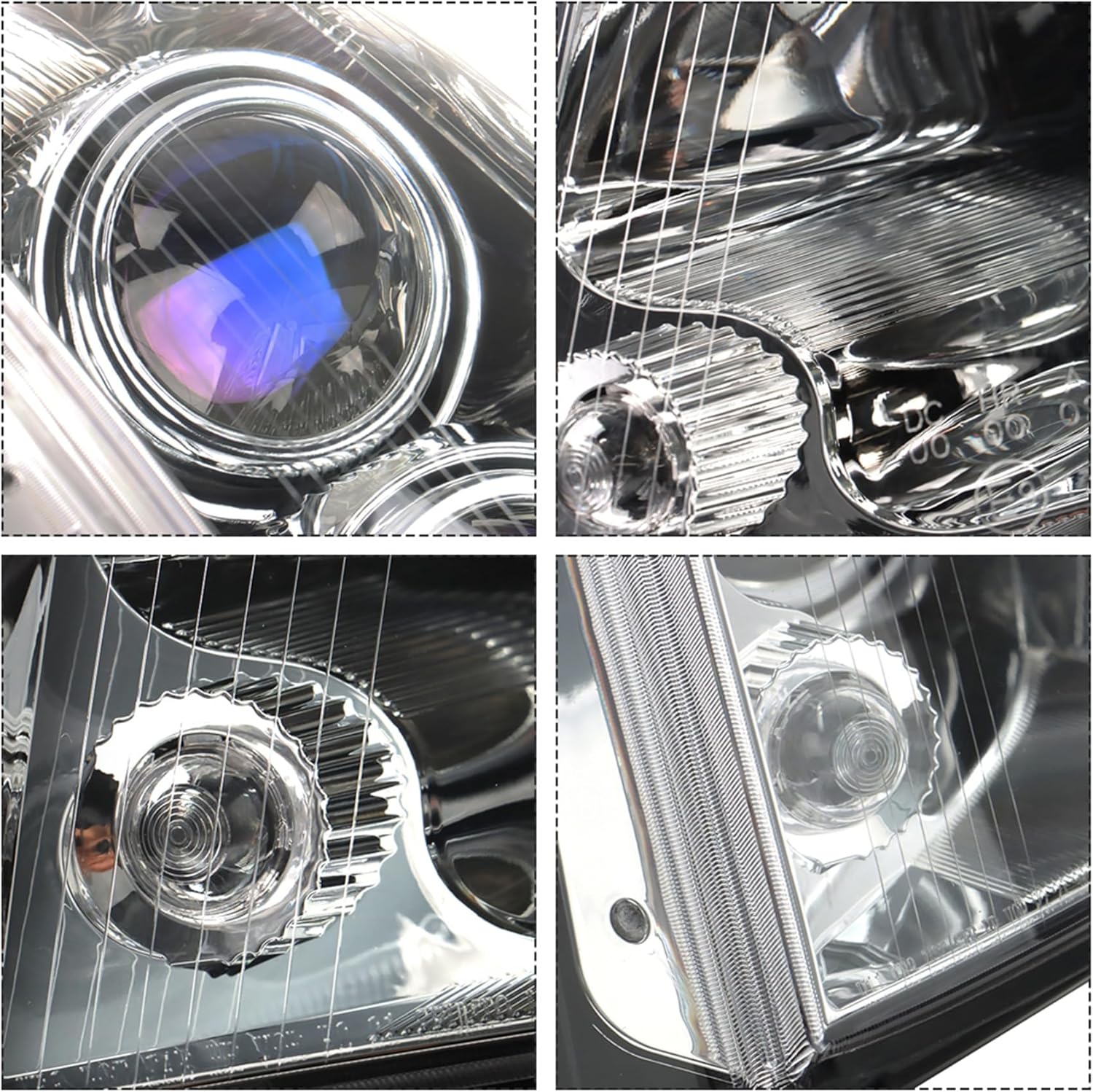 Silscvtt Headlights Assembly Replacement for STS 2005-2011 Halogen Headlight (w/o HID) LH Left Driver Side