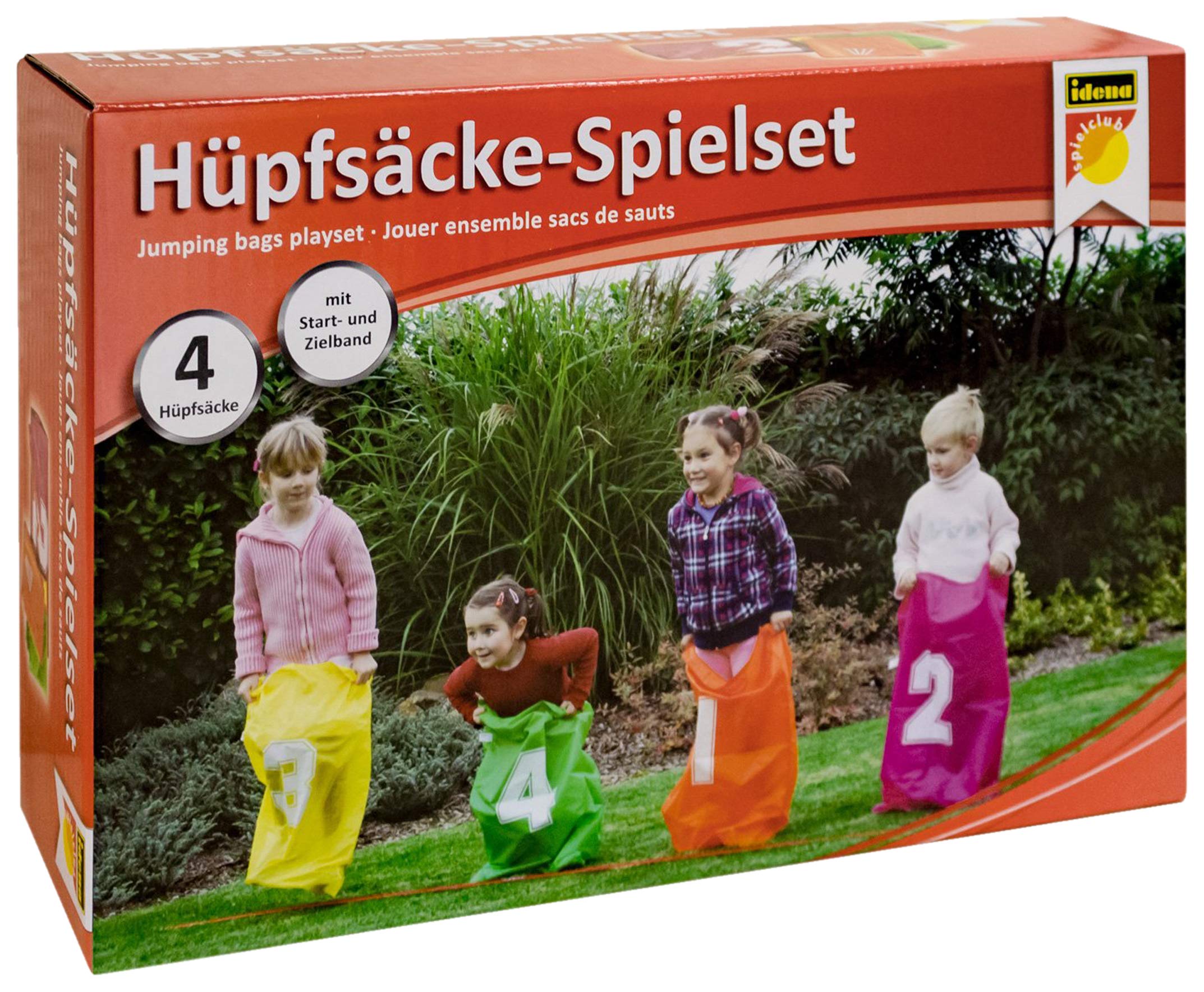 Idena 40416 Ballwurfspiel mit 10 Bechern und 3 Bällen, bunt (Bunt, Komplett-Set 5tlg.)