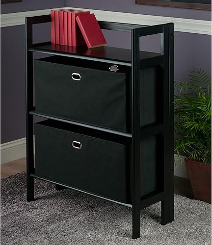 Miniatura 2 de Winsome Torino - Juego de estanterías, color negro