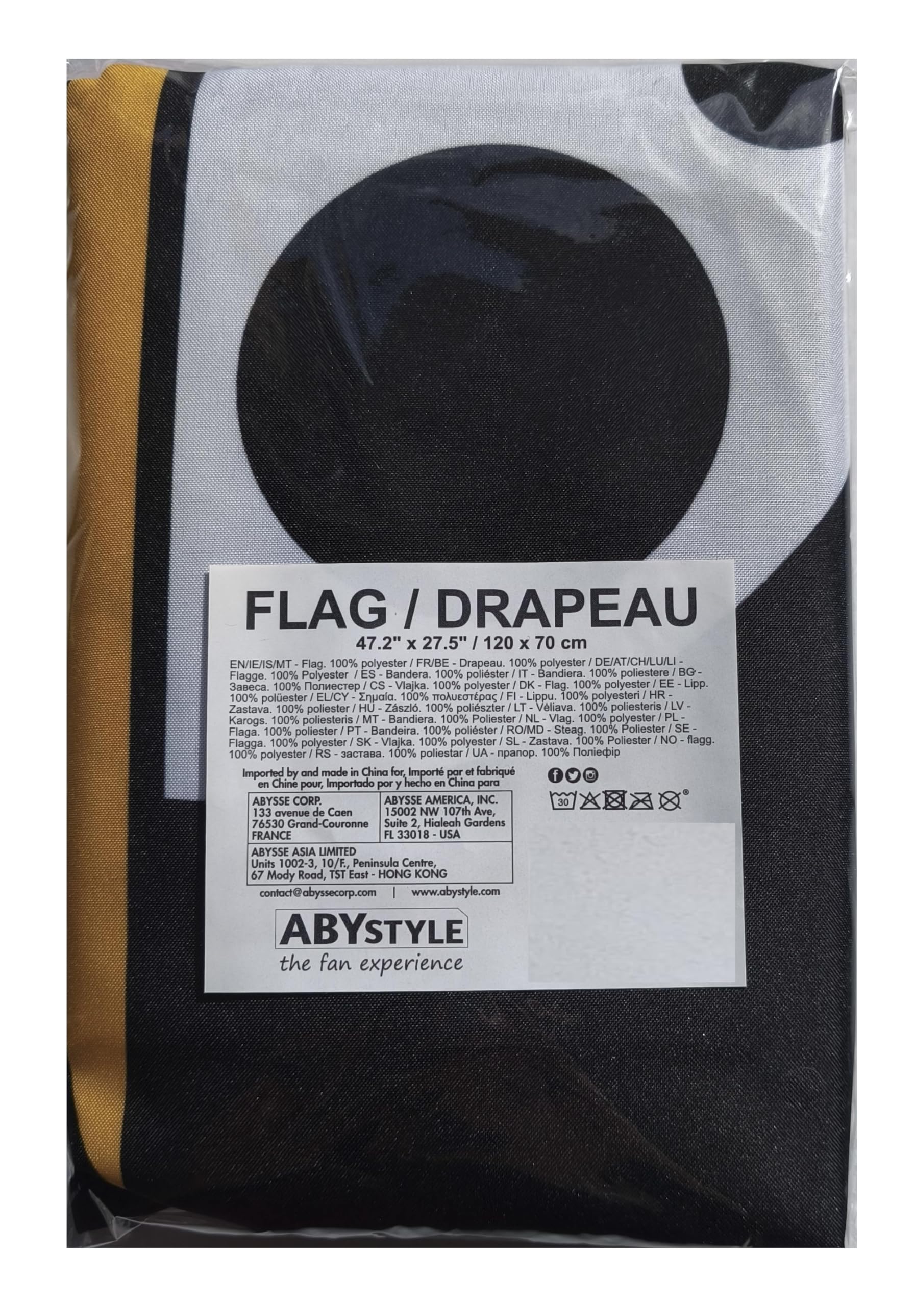 ABYSTYLE – Bandera oficial One Piece Straw Hat – Dimensiones: 70 x 120 cm – Calidad de impresión alta - 3