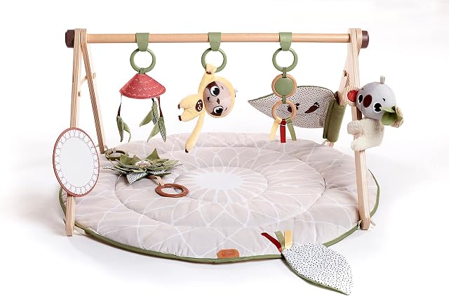 Tiny Love Luxe Developmental Gymini Baby Activity Mat Wooden Toy Arch 0m +, Boho Chic