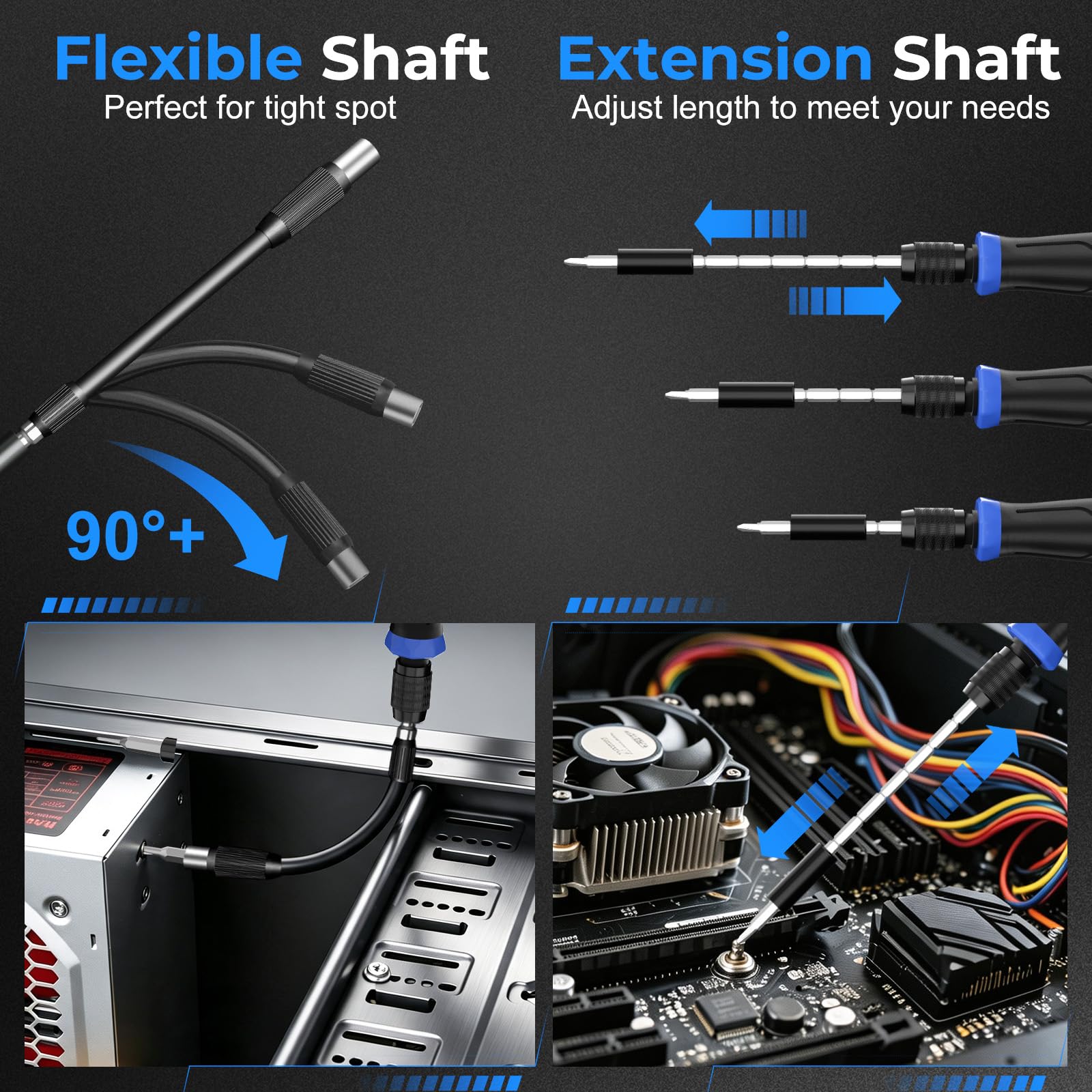 STREBITO Präzisions-Schraubendreher-Set 153 in 1 Kleine Magnetische Schraubendreher Set mit Koffer Elektronische Reparatur Werkzeug Kit für Computer, Laptop, iPhone, Macbook, PC, PS5, Xbox Controller