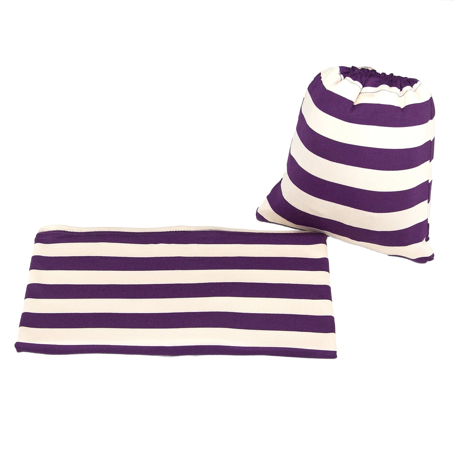 JLIKA Baby Car Seat Covers - Stretchy Infant Canopy and Nursing cover for breastfeeding newborns infants babies girls boys best shower gift maternity apron infinity scarf carseats (Grape Cream Stripe)