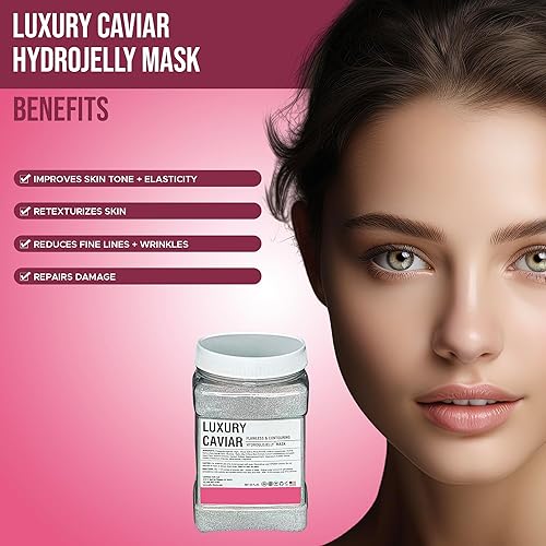 Miniatura 5 de Máscara de gelatina de caviar de lujo, paquete profesional, mascarilla facial despegable, reduce las manchas oscuras, extractos de hierbas
