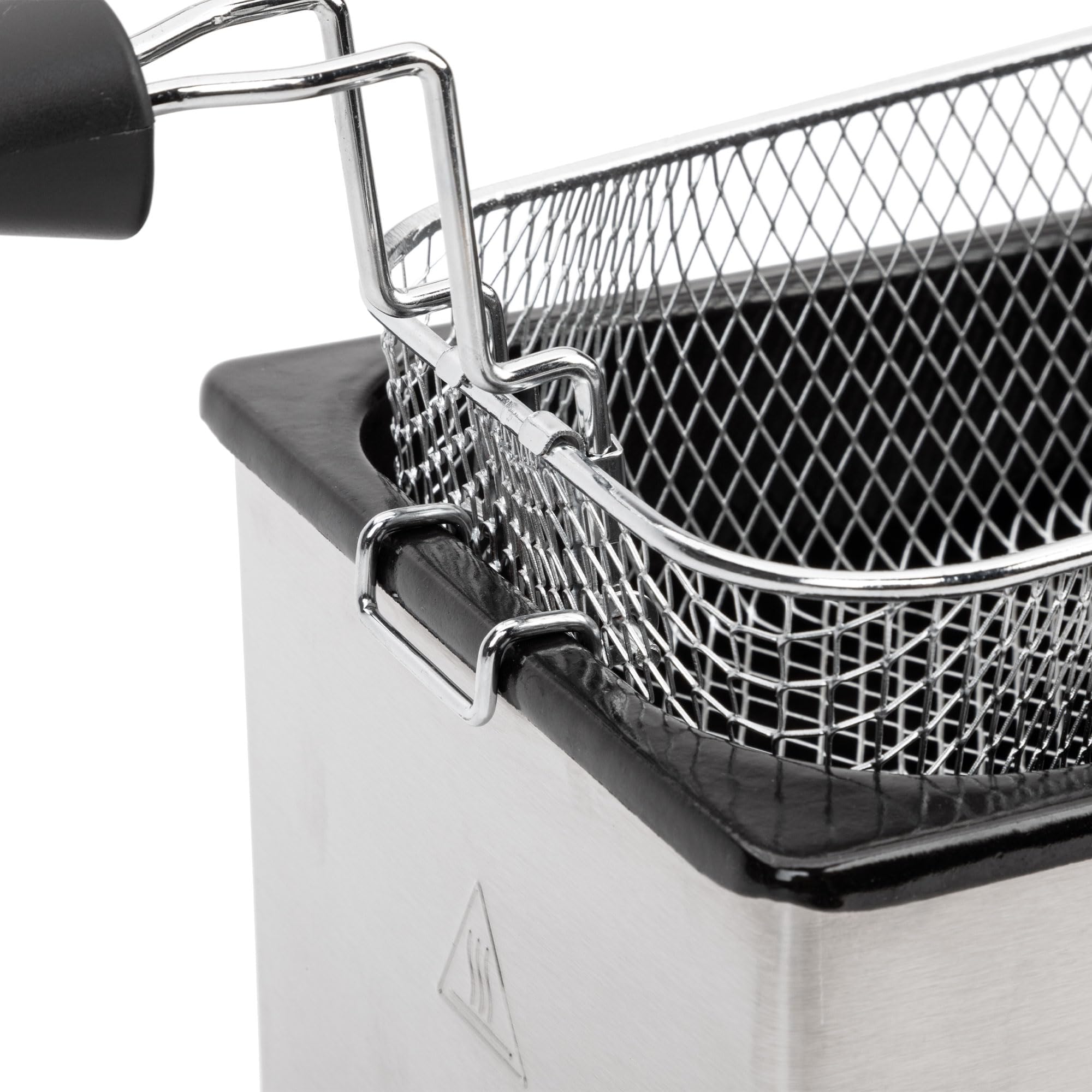 JATA JEFR1678 frytkownica olejowa 4 l, 2000 W, regulowany termostat ze wskaźnikami świetlnymi, zimna strefa dla czystego i bezzapachowego oleju, zdejmowana, łatwe czyszczenie, korpus i pokrywka ze